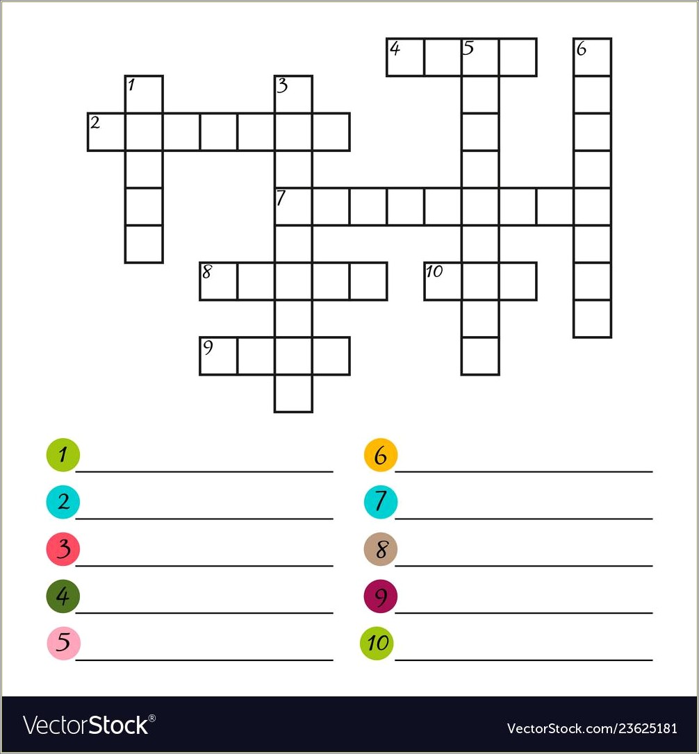 Free Printable Blank Crossword Puzzle Template