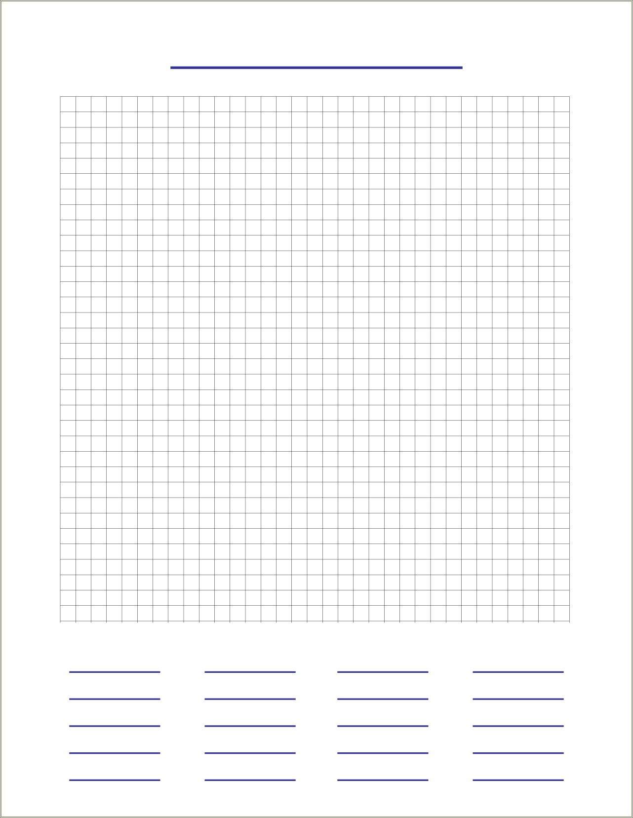 Free Printable Blank Word Search Templates