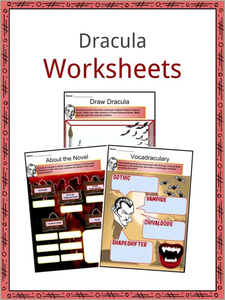 Free Printable Book Report Template Dracula