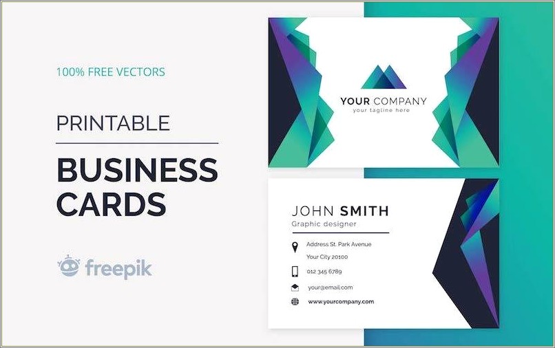 Free Printable Business Cards Templates For Word