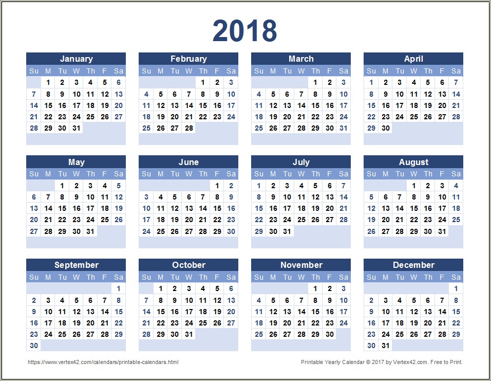 Free Printable Calendar Template July 2018