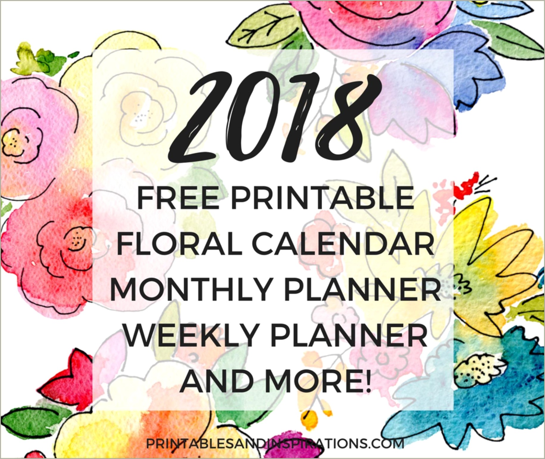 Free Printable Calendars Templates 2018 2019