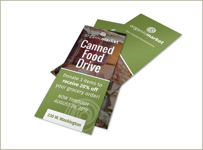 Free Printable Canned Food Drive Flyer Template