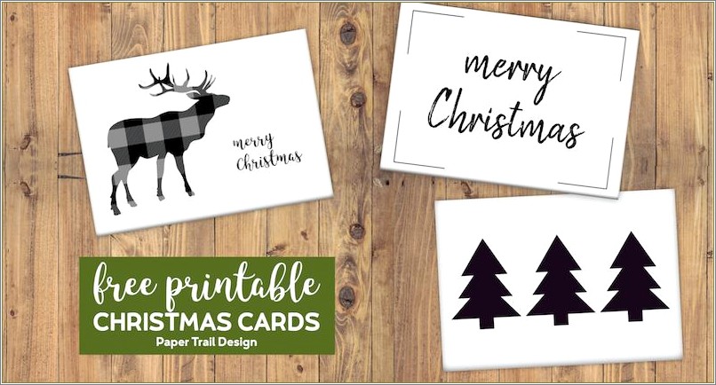Free Printable Christmas Card Templates Address