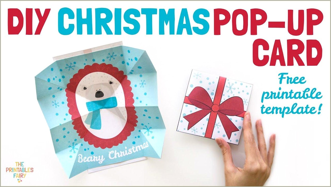 Free Printable Christmas Pop Up Card Templates
