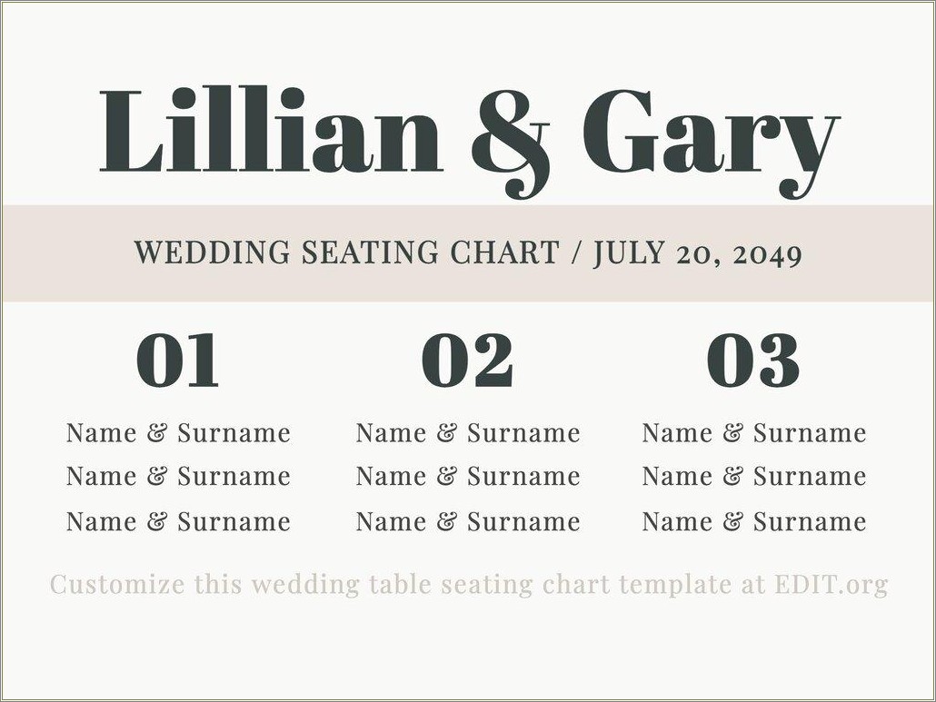 Free Printable Custom Wedding Table Number Templates