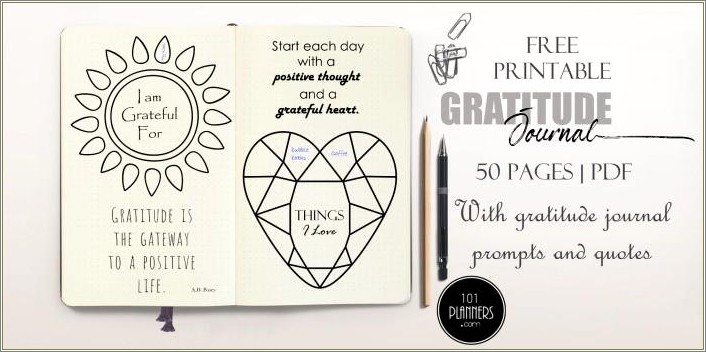 Free Printable Daily Self Journal Template For Adults