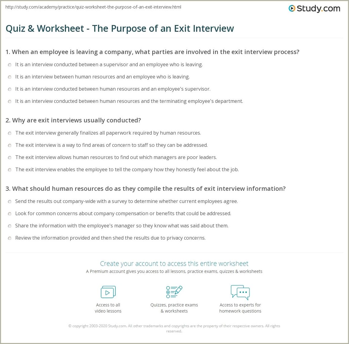 Free Printable Exit Interview Questions Template