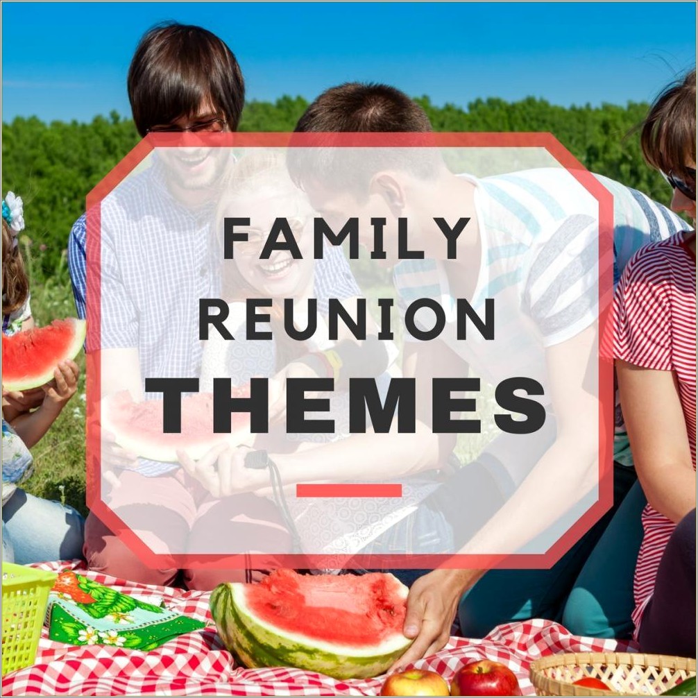 Free Printable Family Reunion Booklet Template