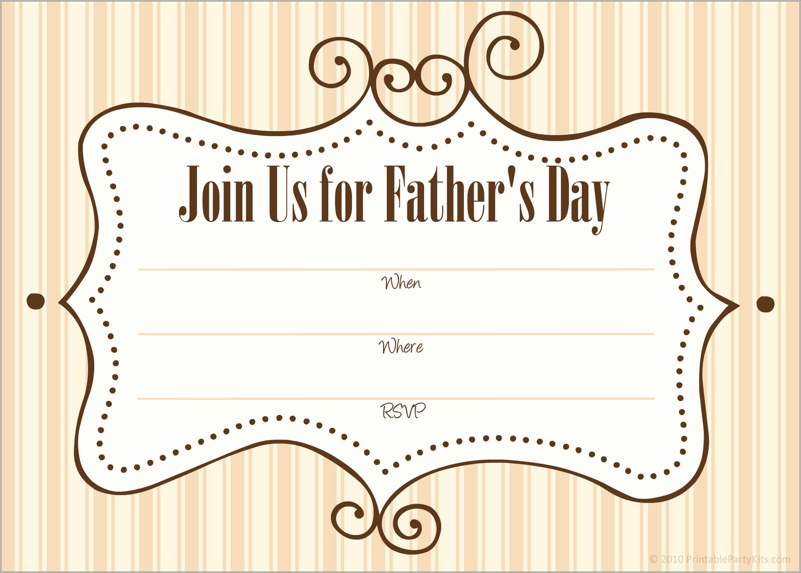 Free Printable Father's Day Invitation Templates