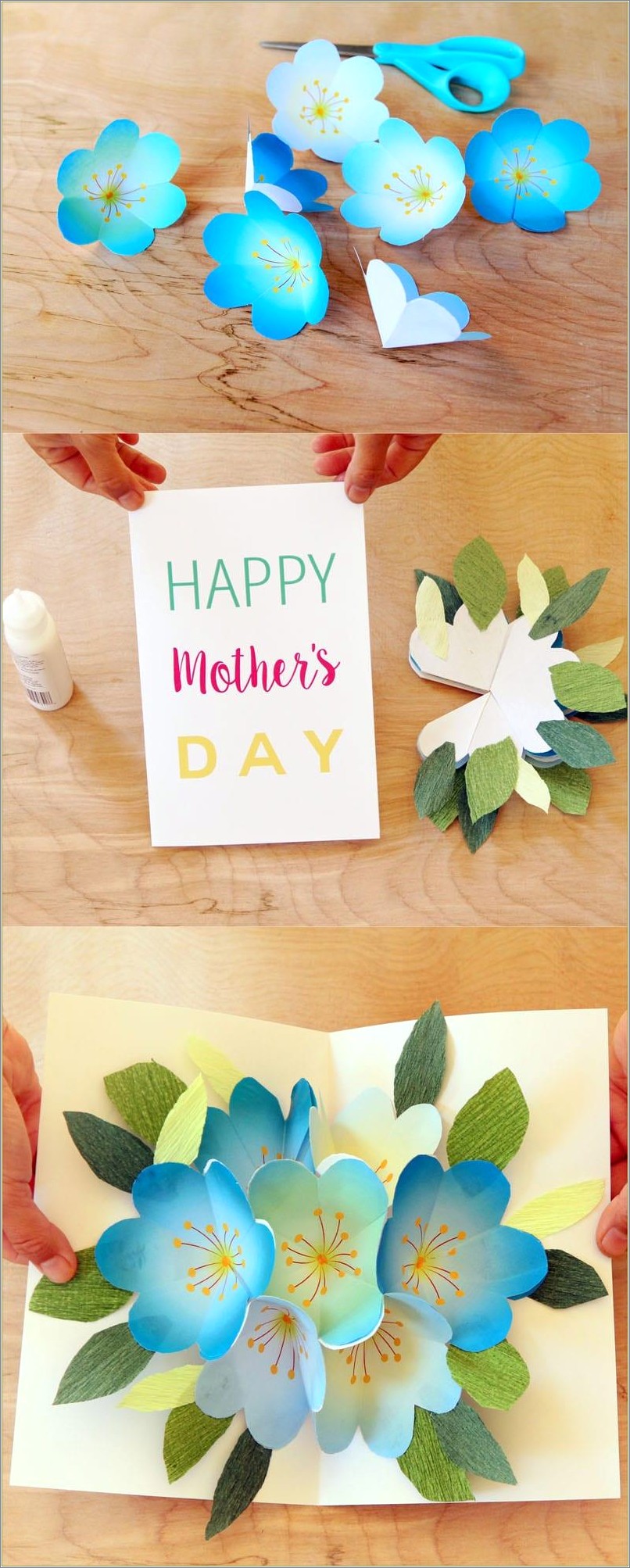 Free Printable Flower Pop Up Card Templates
