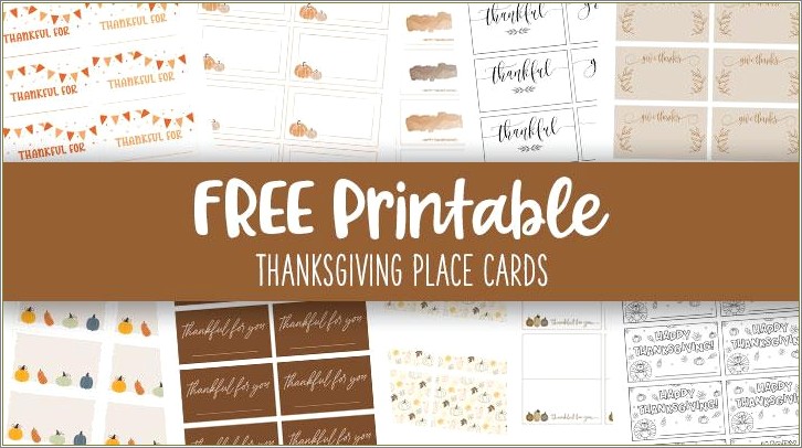 Free Printable Food Tent Cards Templates Primary Colors