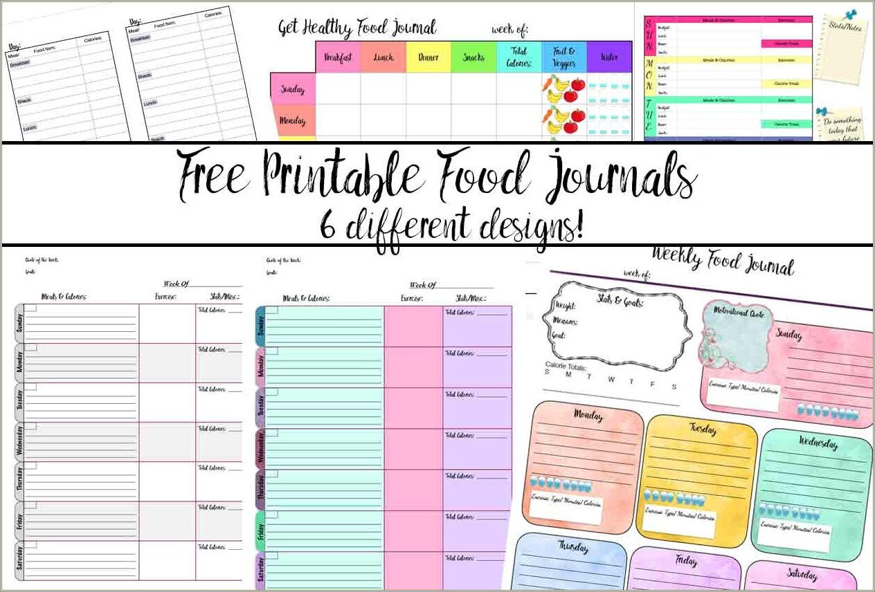 Free Printable Fun Daily Personal Journal Template