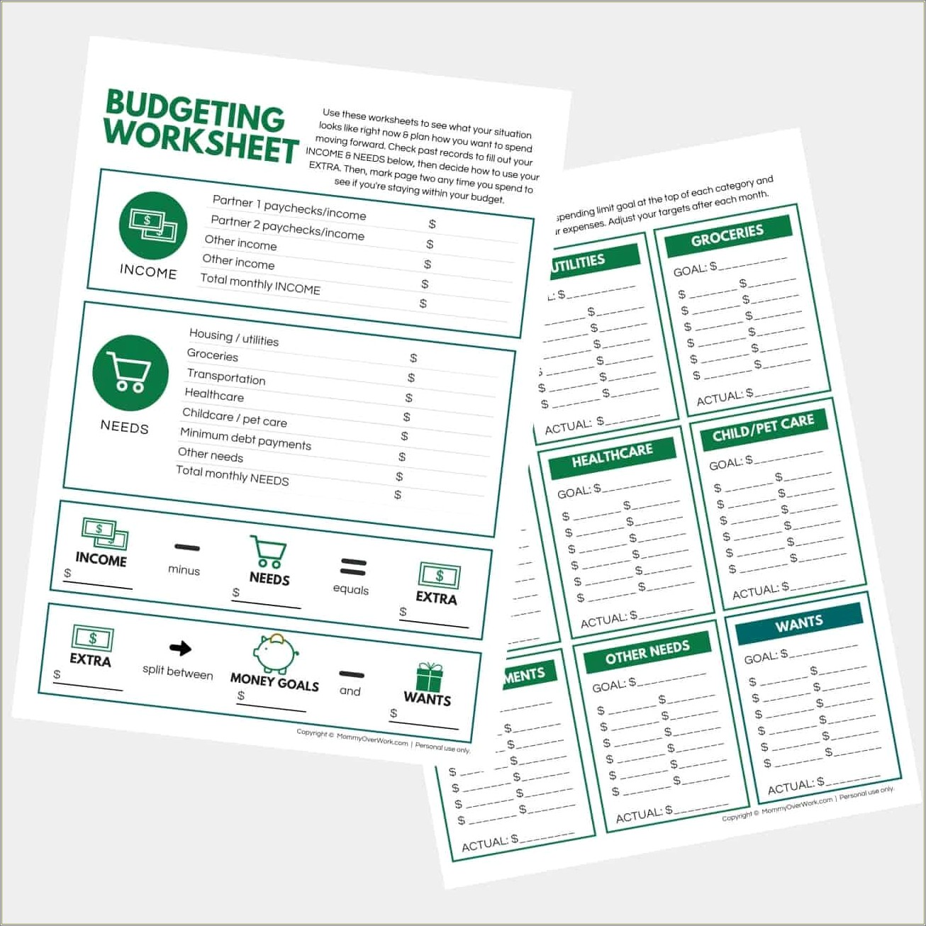 Free Printable Home Finance Bill Organizer Excel Template