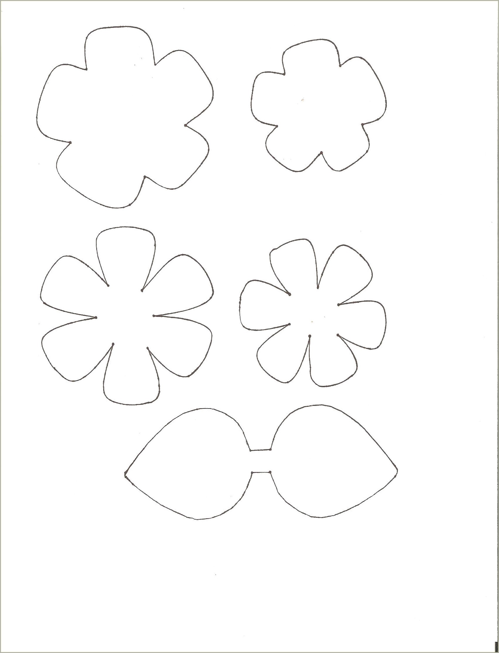 Free Printable Large Flower Templates For Fabric