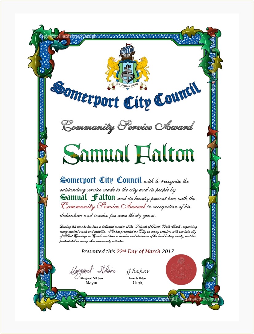Free Printable Long Service Award Certificate Template