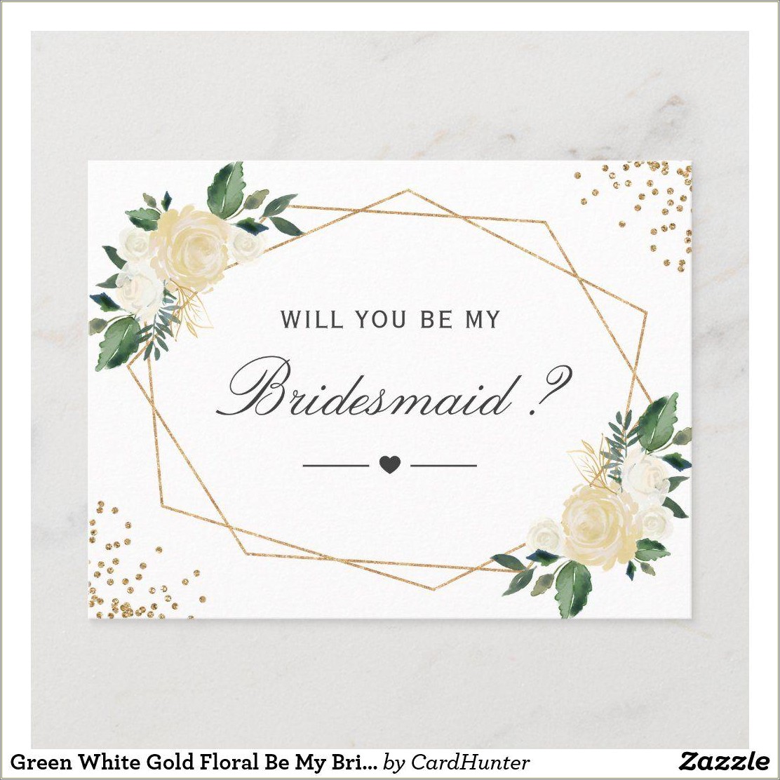 Free Printable Maid Of Honor Proposal Template