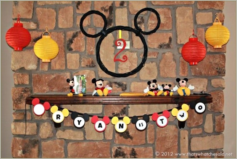 Free Printable Mickey Mouse Birthday Banner Template