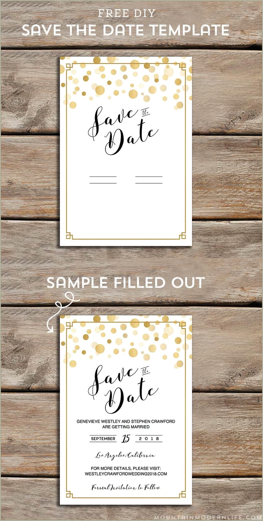 Free Printable Photo Save The Date Templates
