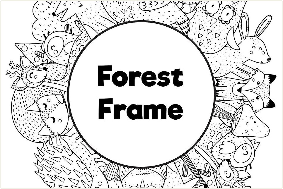 Free Printable Picture Frame Templates To Color