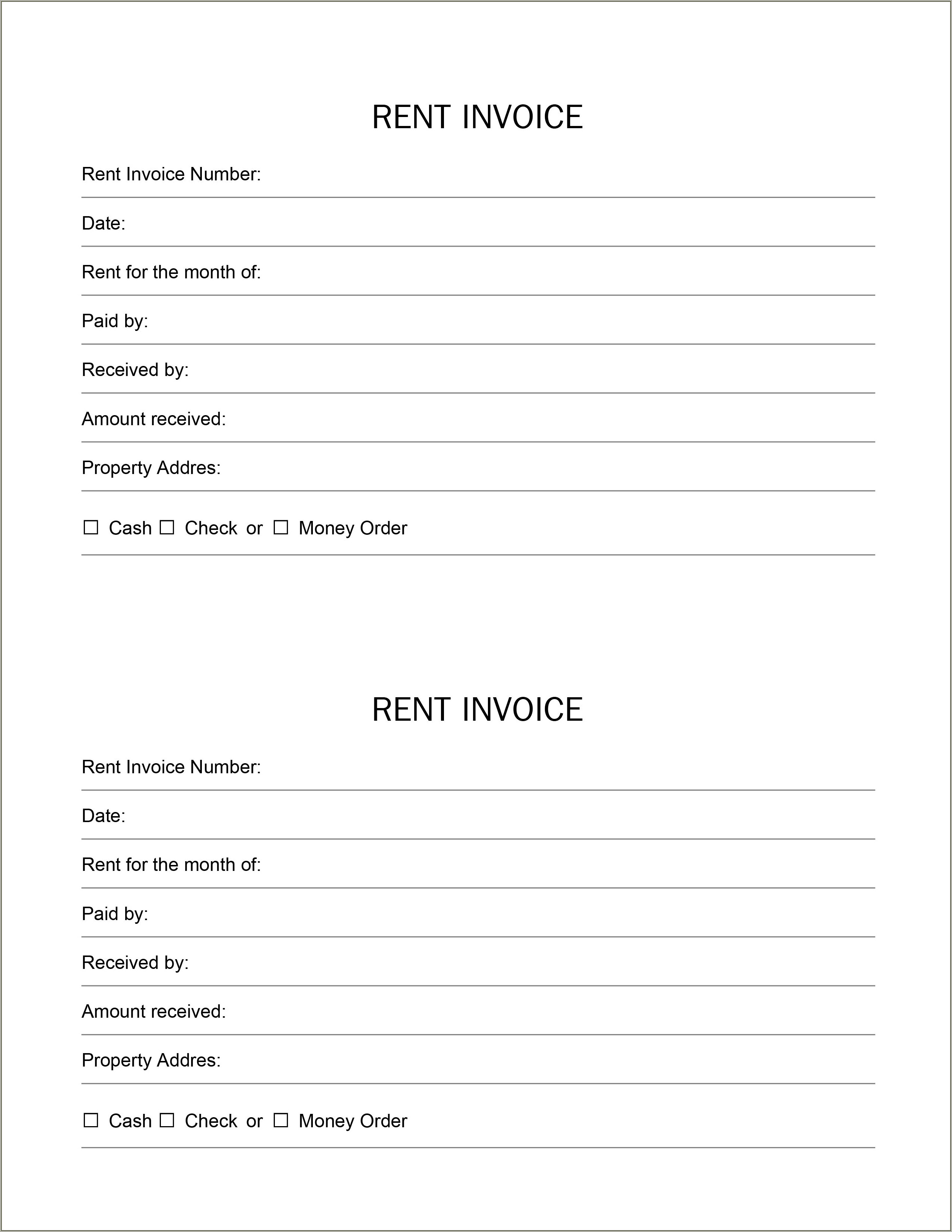 Free Printable Receipt Templates Cash Or Credit Card