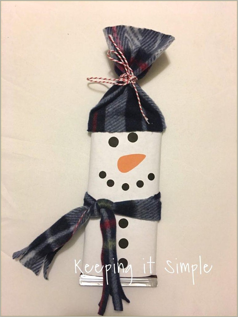 Free Printable Snowman Candy Bar Wrappers Templates