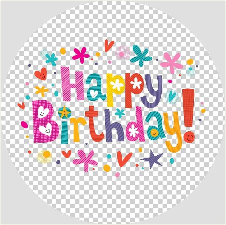 Free Printable Template Happy Birthday Cake Topper