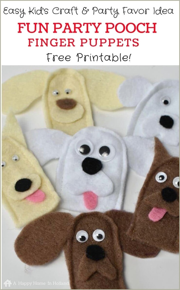 Free Printable Template Of A Puppy Puppet
