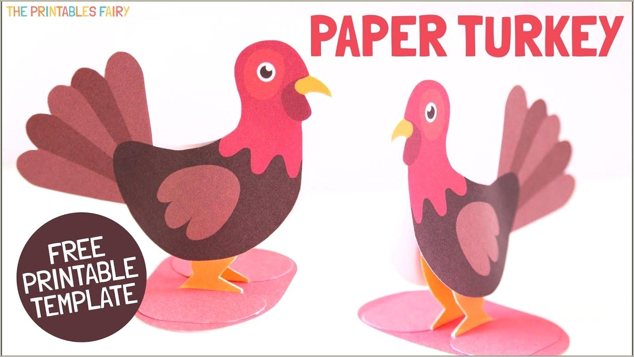 Free Printable Turkey Templates With Popsicle Sticks