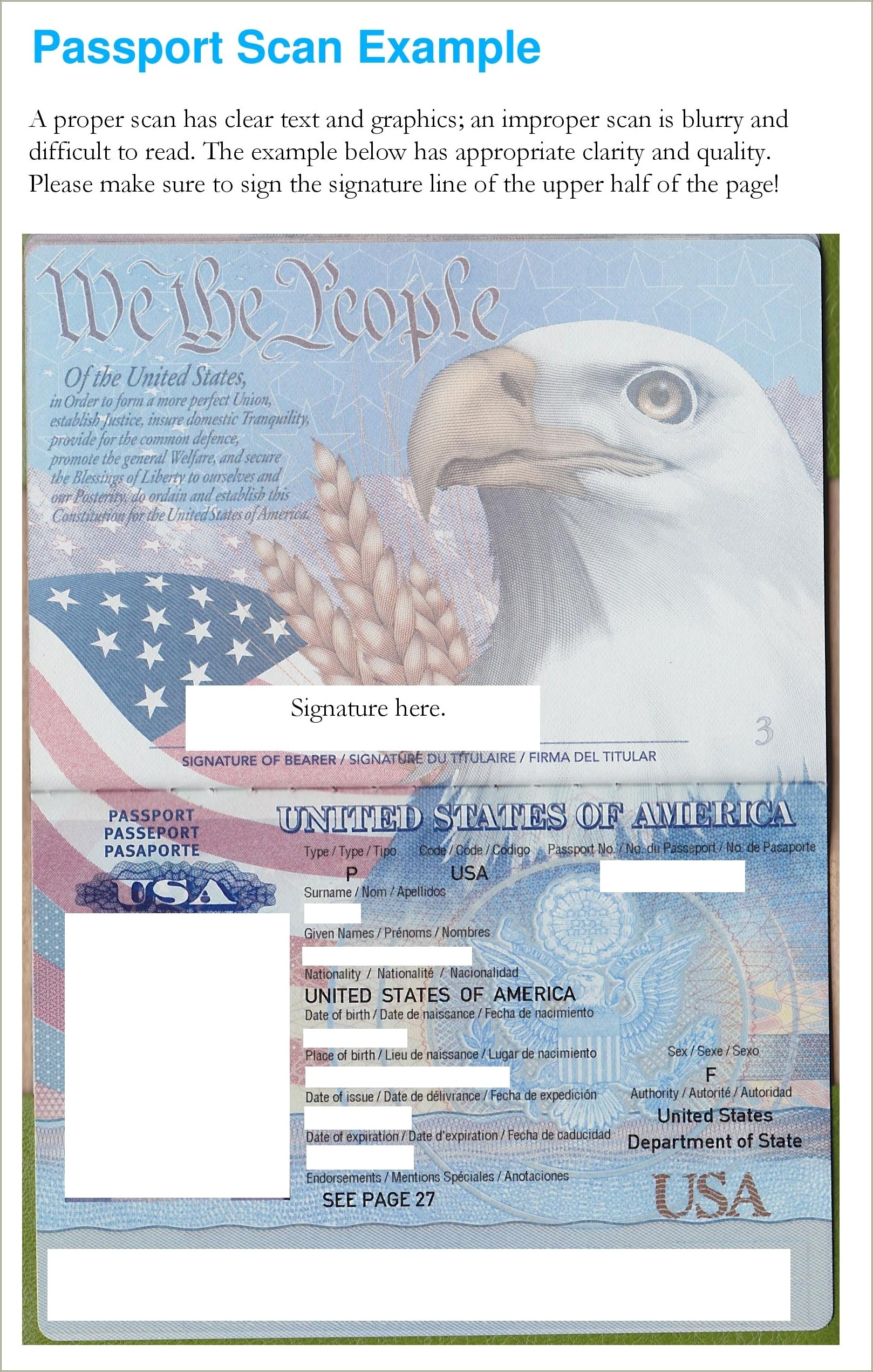 Free Printable Us Passport Template For Students