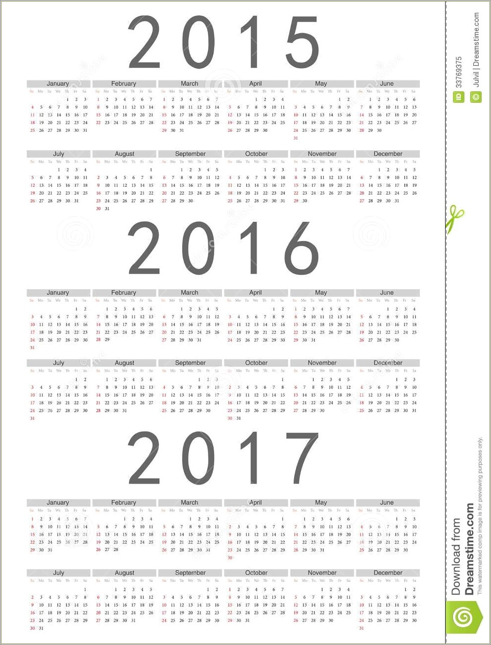 Free Printable Usa Pocket Calendar Template 2016 2017