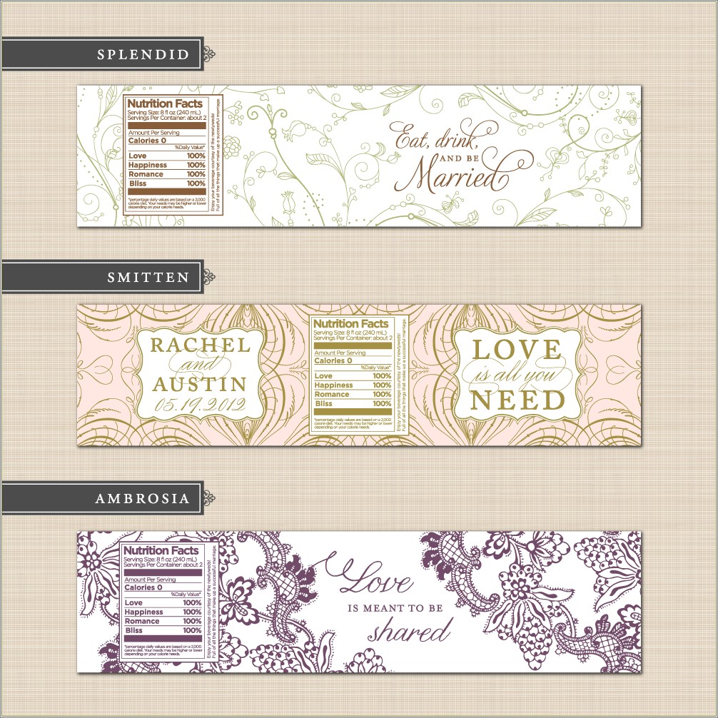Free Printable Wedding Label Templates For Word