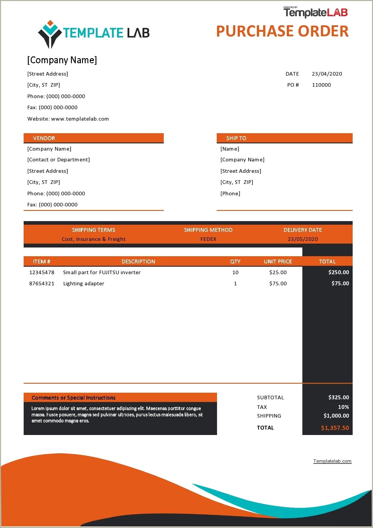 Free Printable Work Order Template For Microsoft Office