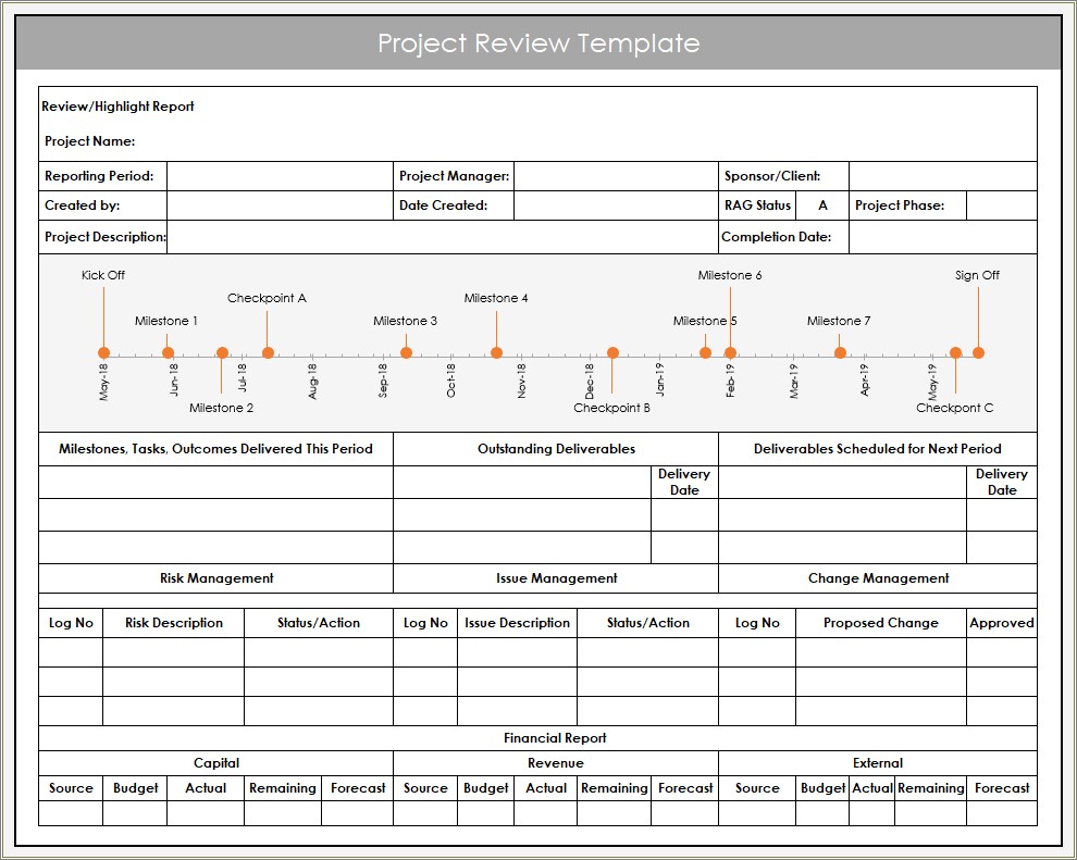 Free Project Plan Template In Excel Format