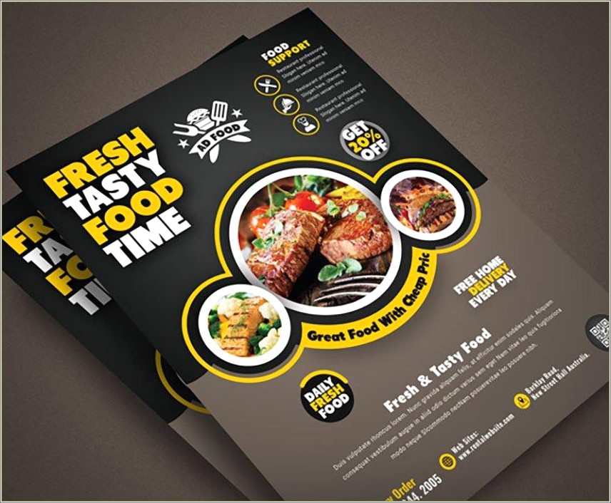 Free Psd Poster Template Community Food Drive
