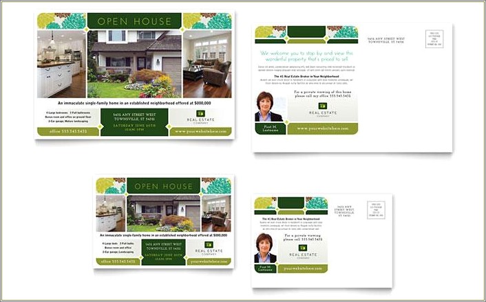 Free Publisher Real Estate Post Card Templates