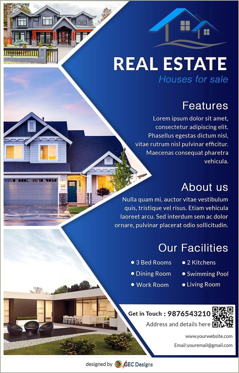 Free Real Estate Flyer Template Microsoft Word