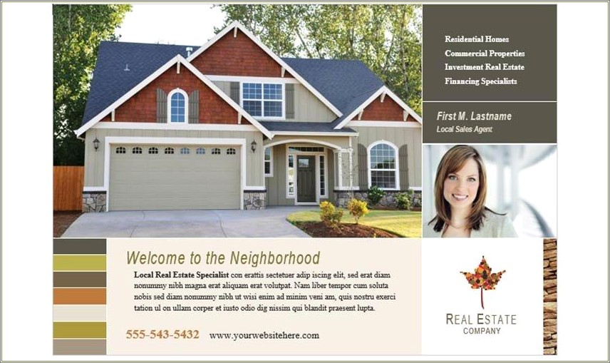 Free Real Estate For Sale Flyer Template