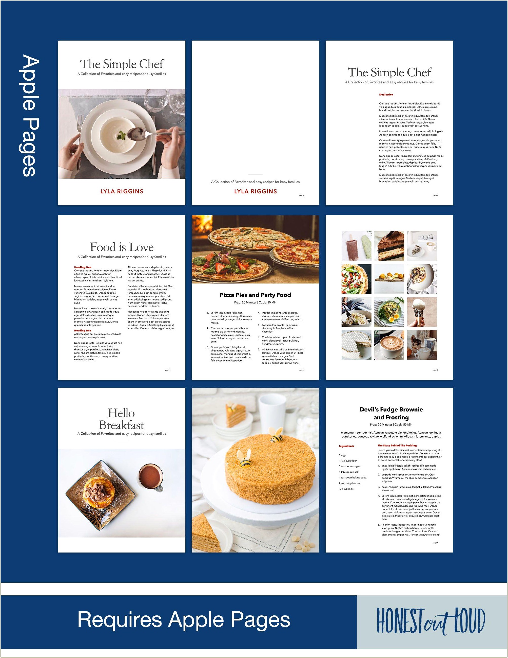 Free Recipe Card Template For Mac Pages