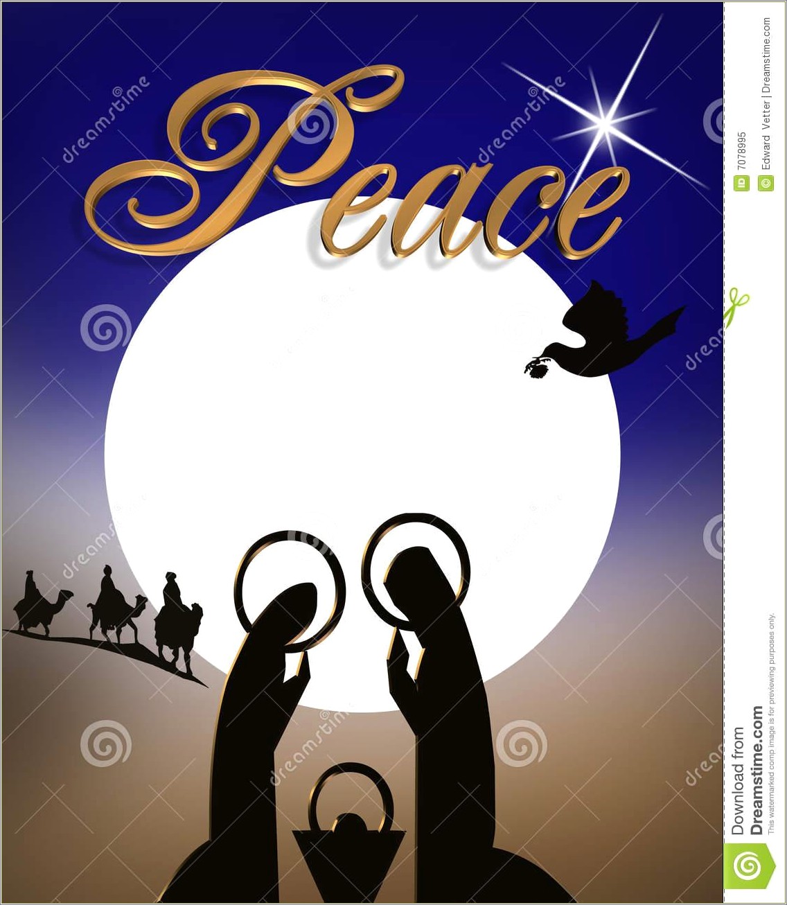 Free Religious Christmas Stationery Template For Word