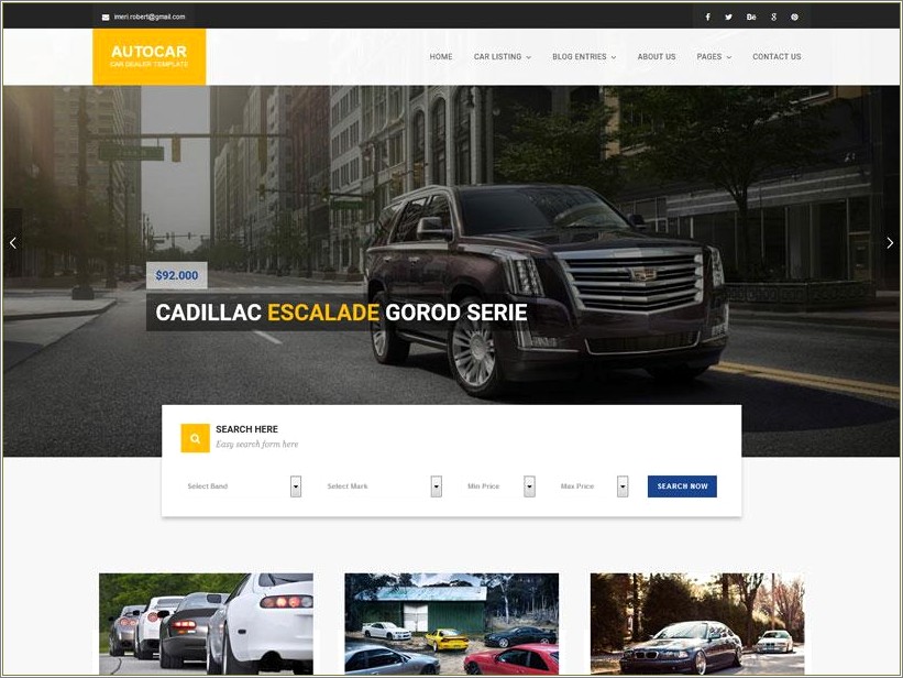 Free Responsive Templates Html5 For Auto Shop