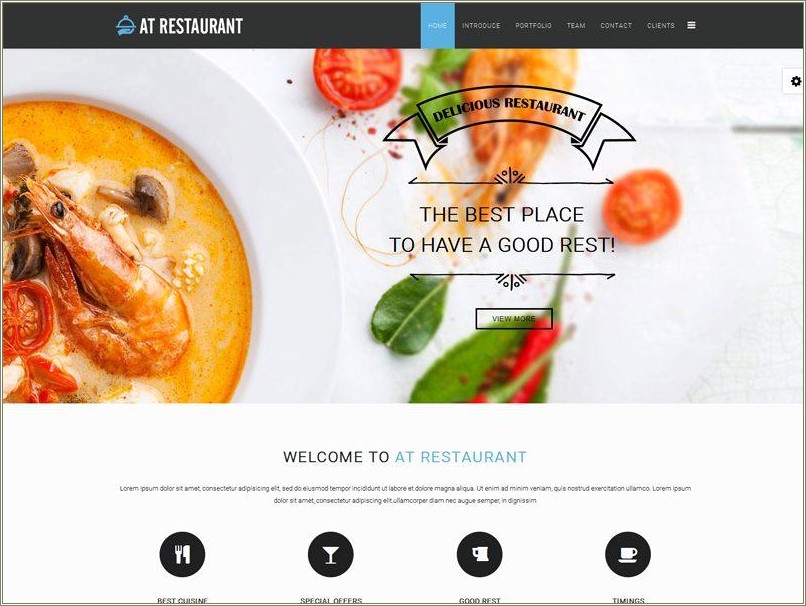 Free Restaurant Menu Template For Joomla 3.x