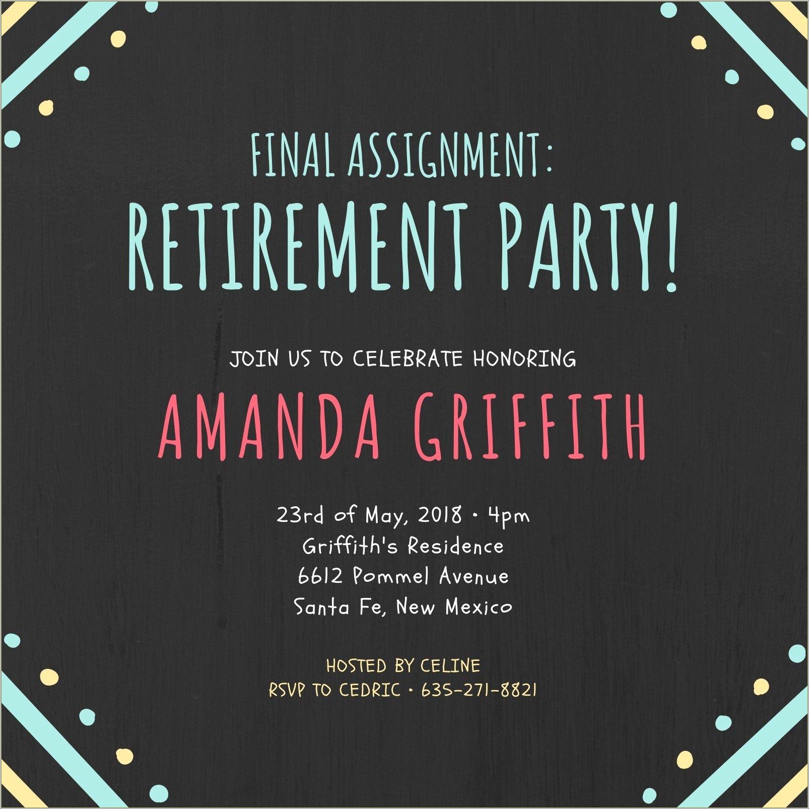 Free Retirement Party Invitation Templates For Word