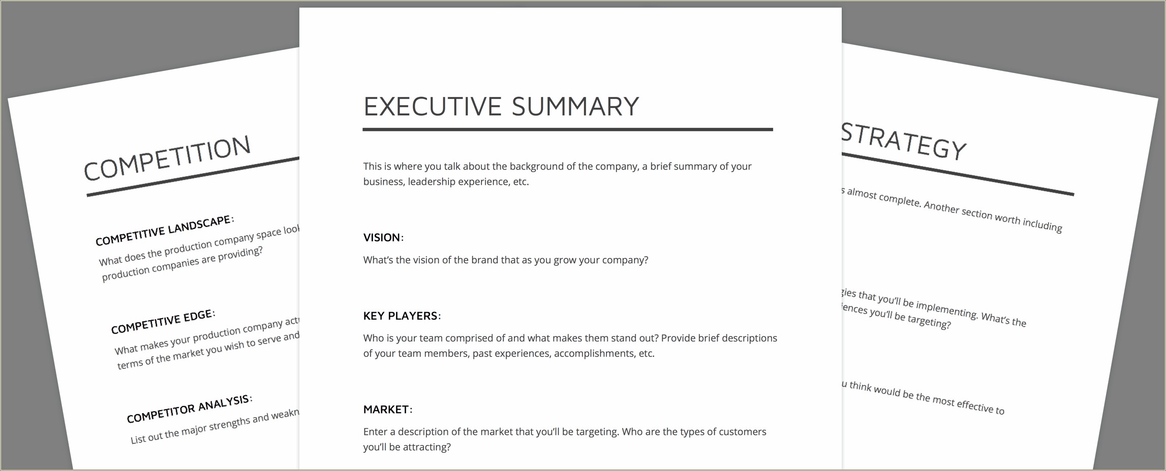 Free Sample Photography Business Plan Template Pdf
