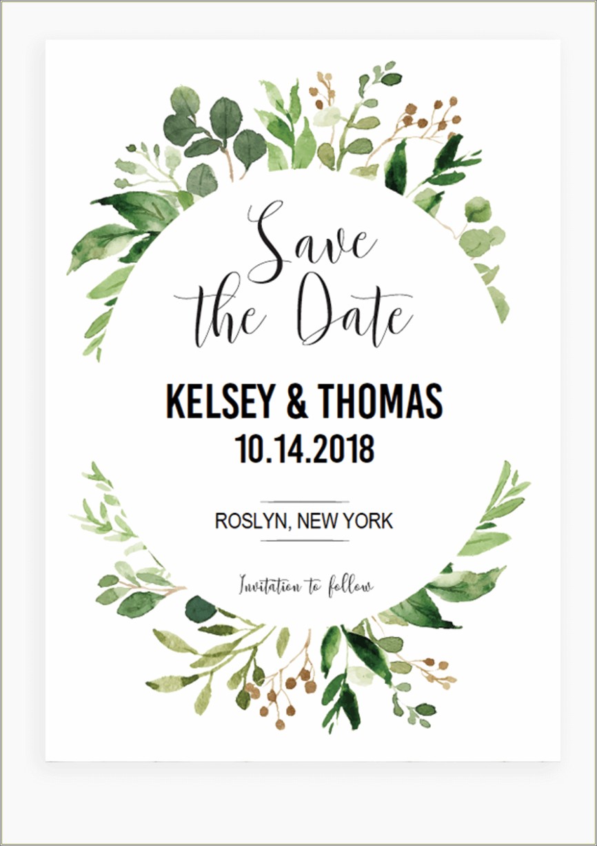 Free Save The Date Templates For Graduation