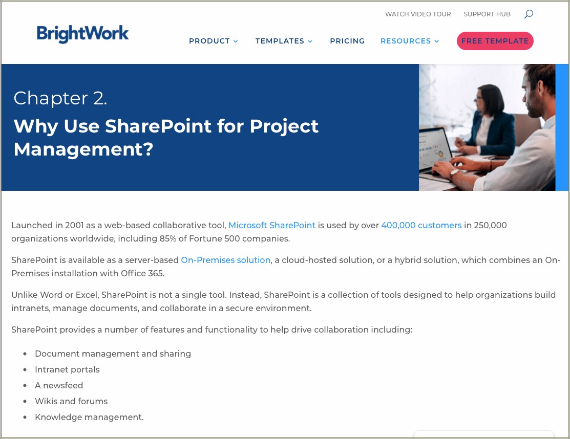 Free Sharepoint Project Management Templates From Brightwork