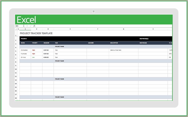 Free Simple Project Management Template Excel Free