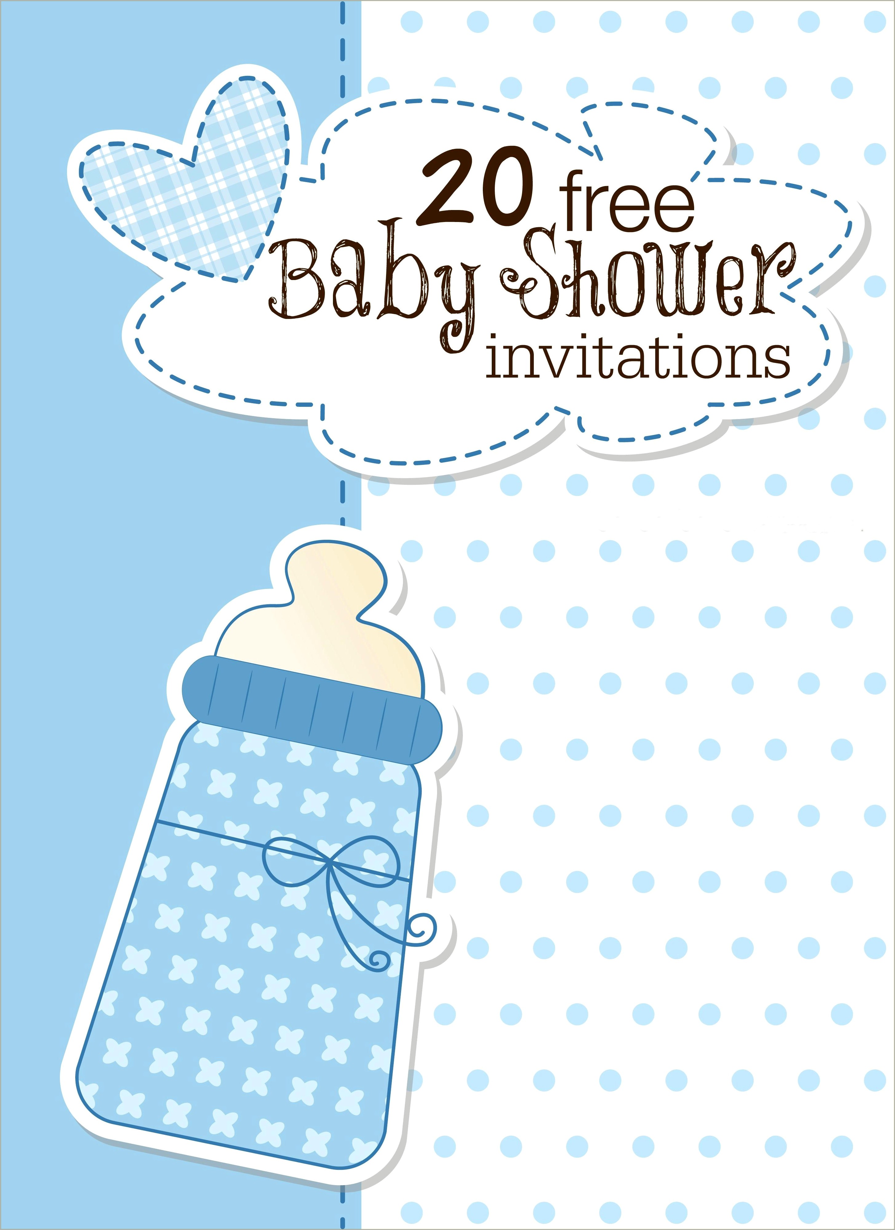 Free Sports Themed Baby Shower Invitation Templates