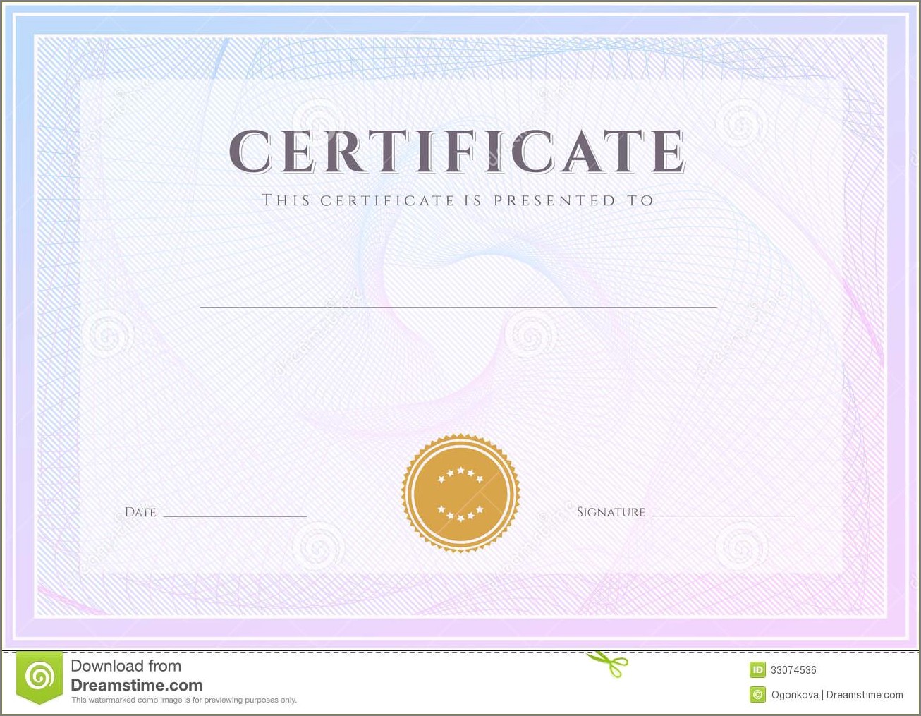 Free Stock Certificate Template Front And Back