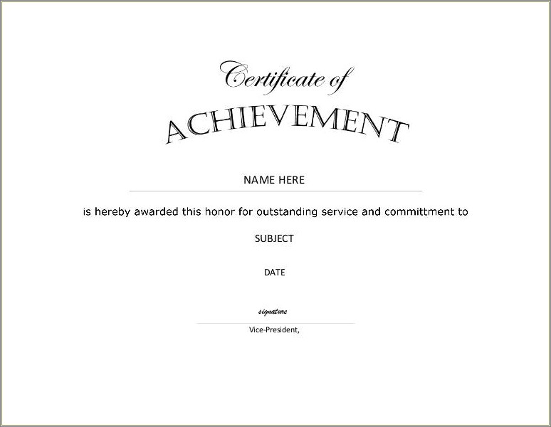 Free Template For A Certificate For Free Products